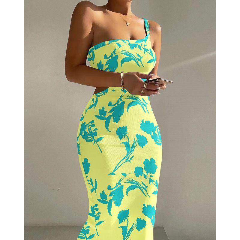 Tailored and Tight Long Dress with Camisole Sling Slim Fit Skinny Long Dress
