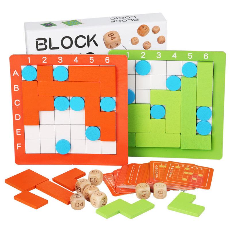 

Montessori Thinking Puzzles Board Game Wooden Toys Parent-Child Interaction Fine Motor Training Educational Toys For Children