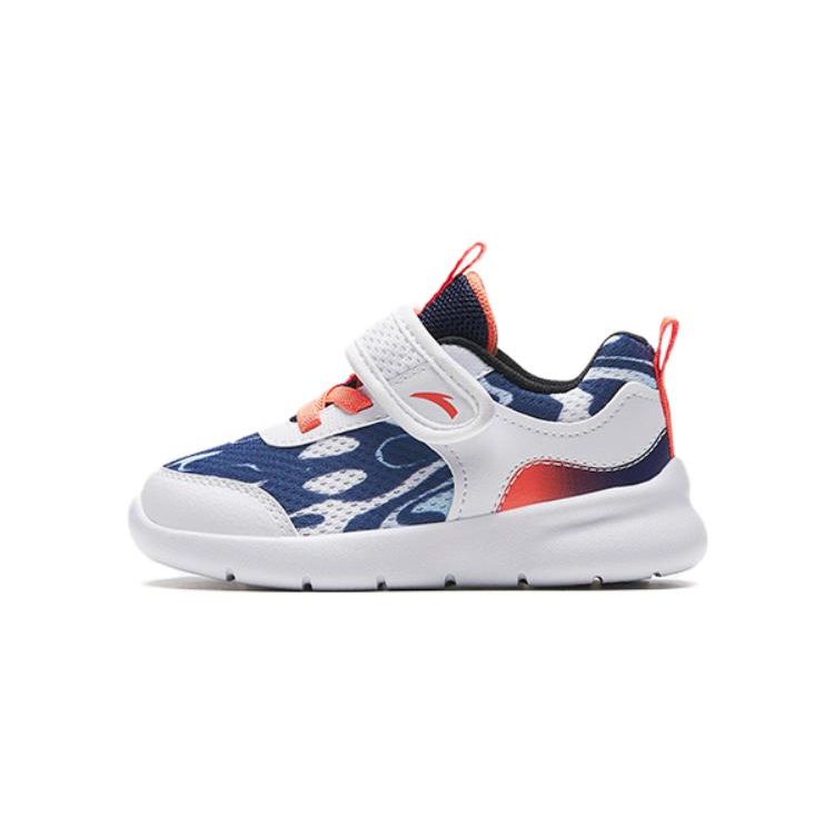 Anta Anti-Slip Shock Absorbing Low-Top Shoes Baby Shoes White Blue Orange A312330016-3