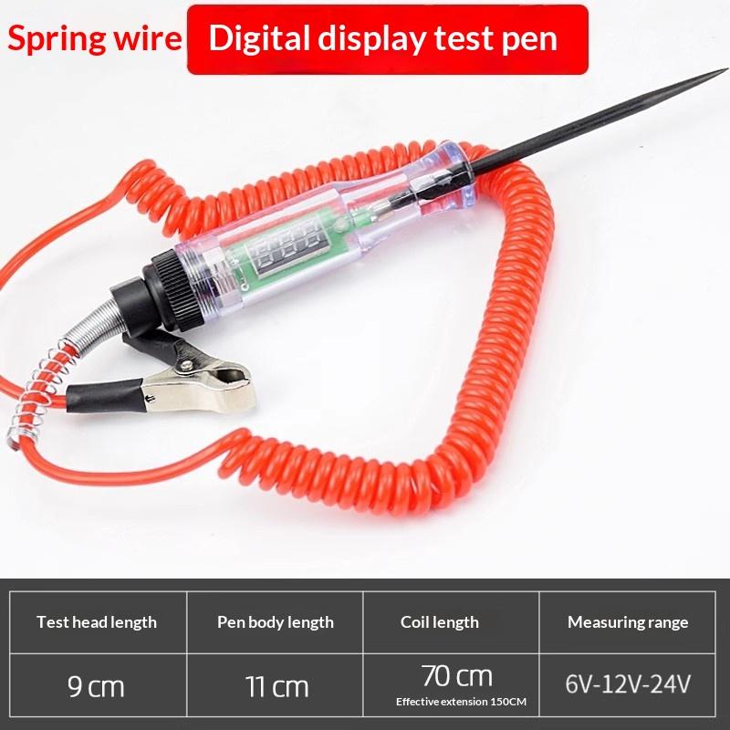 Multifunctional Car Circuit Tester Pen 9V-48V Digital Voltage Detector Auto Diagnostic Test Probe Tool