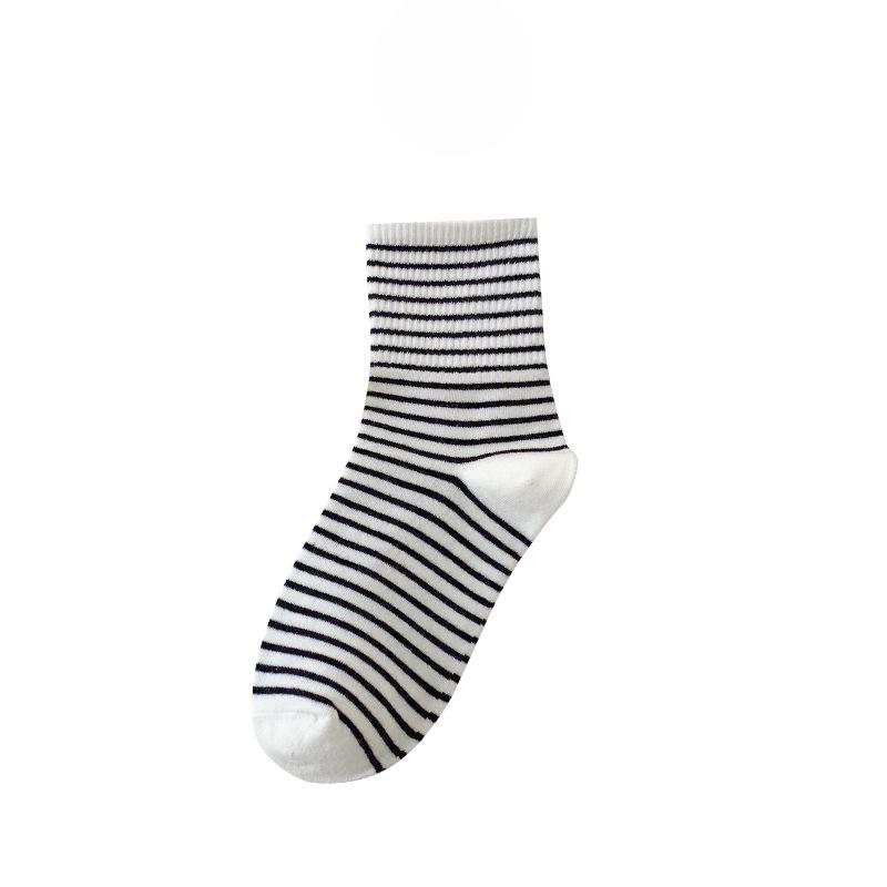 Female Spring and Summer New Simple All Take Deodorant Wicker In The Tube Cotton Socks