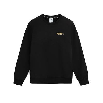 Puma FW25 Knitted Round Neck Fashion Sports Long Sleeve Sweatshirt Unisex Sweatshirt 693711-01