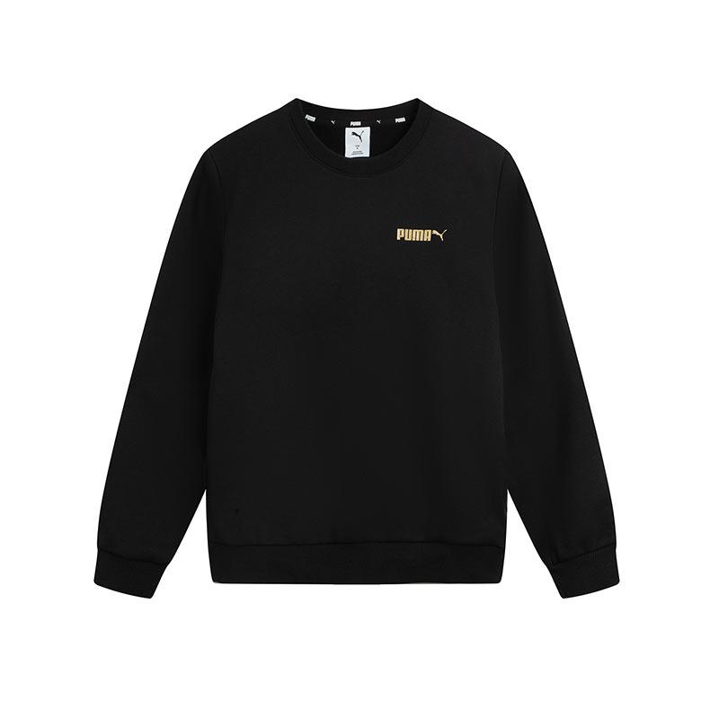Puma FW25 Knitted Round Neck Fashion Sports Long Sleeve Sweatshirt Unisex Sweatshirt 693711-01
