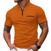 New Arrivals: Men's Summer Polo Shirt with Zipped Pockets – Casual Men's T-Shirt