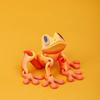 Popular cutting-edge 3D-printed magnetic frog fridge magnet with movable joints and night-light dragon effect