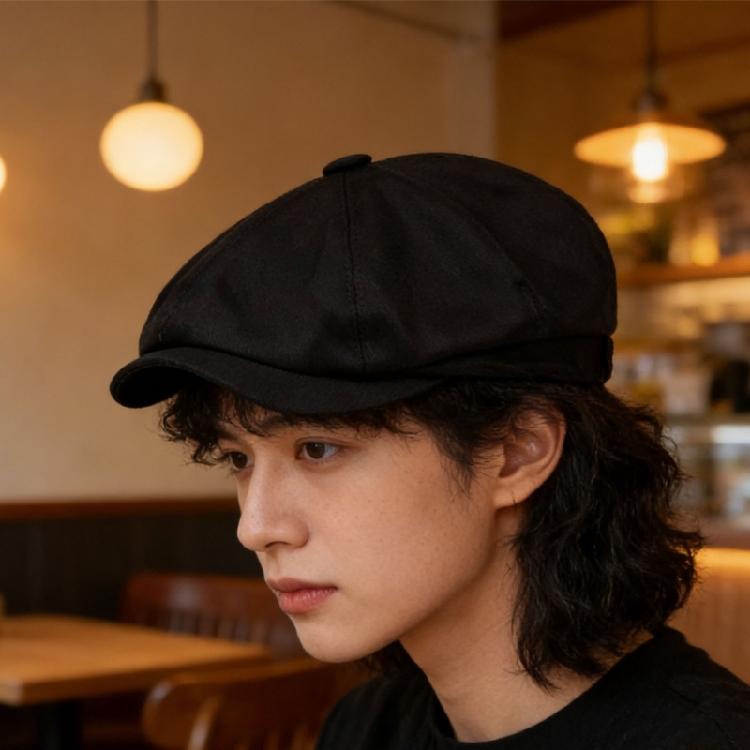 Trendy Berets Fashionable Cap Unisex Headwear Accessory for Women Men Cabbie Hat for Halloween Cosplay Party Outfit