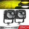 2Pcs 2" Square 20W LED Work Lights Spot Driving Fog Lamp For Car Truck Boat ATV