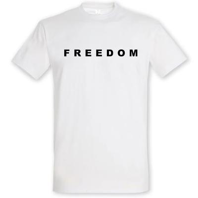 T-shirt blanc avec imprimé graphique Freedom