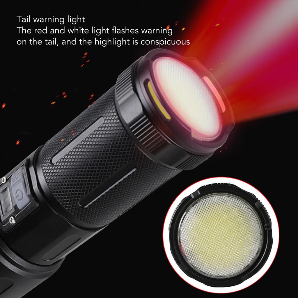 COB Headlamp 6 Light Modes USB Charging 2 Switch Modes Super Bright Headlamp Flashlight for Fishing Running 3.7V