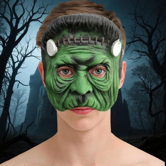 Wissenschaftler Freak Maske Gruselige Halbe Gesichtsmaske Latex Cosplay Maske Halloween Kostüm