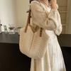 Vacation Style Simple Hand-crocheted Woven Bag Vacation Shoulder Woven Bag Vintage Versatile Beach Bag Women's Bag