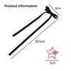 18 pcs BB Clip of hair for women and girls Y2K cute star clips style headband with long bow ribbon Clip for Hair accessories