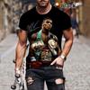 Mode Sommar Boxningsstjärna Mike Tyson 3D-tryckt T-shirt Personlighet Rolig Vardaglig Sport T-shirt Toppar Stor Storlek