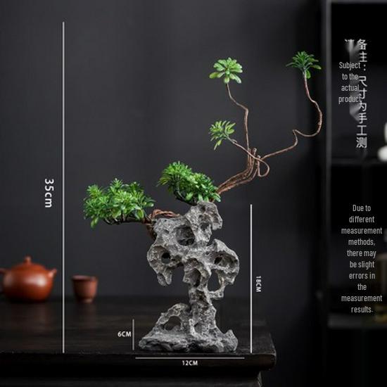 Artificial Taihu Stone Fish Tank Decor - Desktop & Courtyard Bonsai Ornament