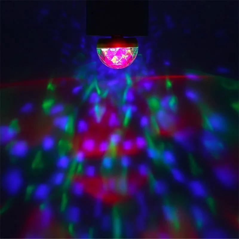 USB RGB LED Mini Disco Light, 4W, 5V DC, Sound-Activated Party Lamp for Club and KTV