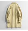 Men's Mid-Length Trench Coat - 2025 Spring/Autumn Casual Loose Jacket, Plus Size Available