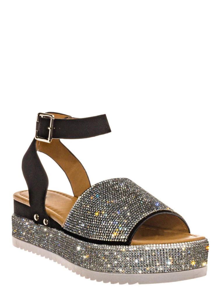 Shoes for Women 2026 Fashion Ankle Strap Women's Sandals Summer Sandals Women Rhinestones Wedges Platform Sandals