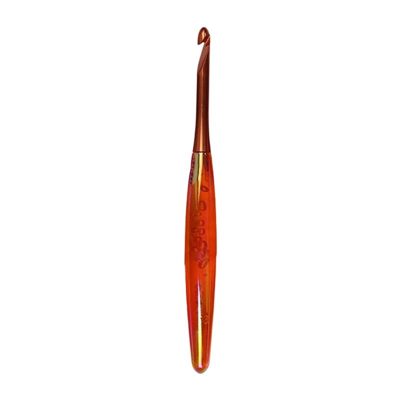 Ganchillo Ergonómico Profesional Mango Acrílico Ganchos de Ganchillo Herramienta para Manualidades con Hilo para Principiantes Tejer Tejer