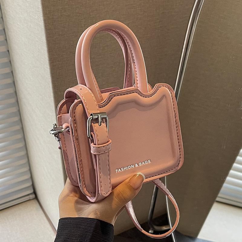 

Високий сенс нішева портативна міні-сумка жіноча 2024 нова мода сумка через плече сумка-месенджер інтернет-зірка вибух маленька квадратна сумка рожевий