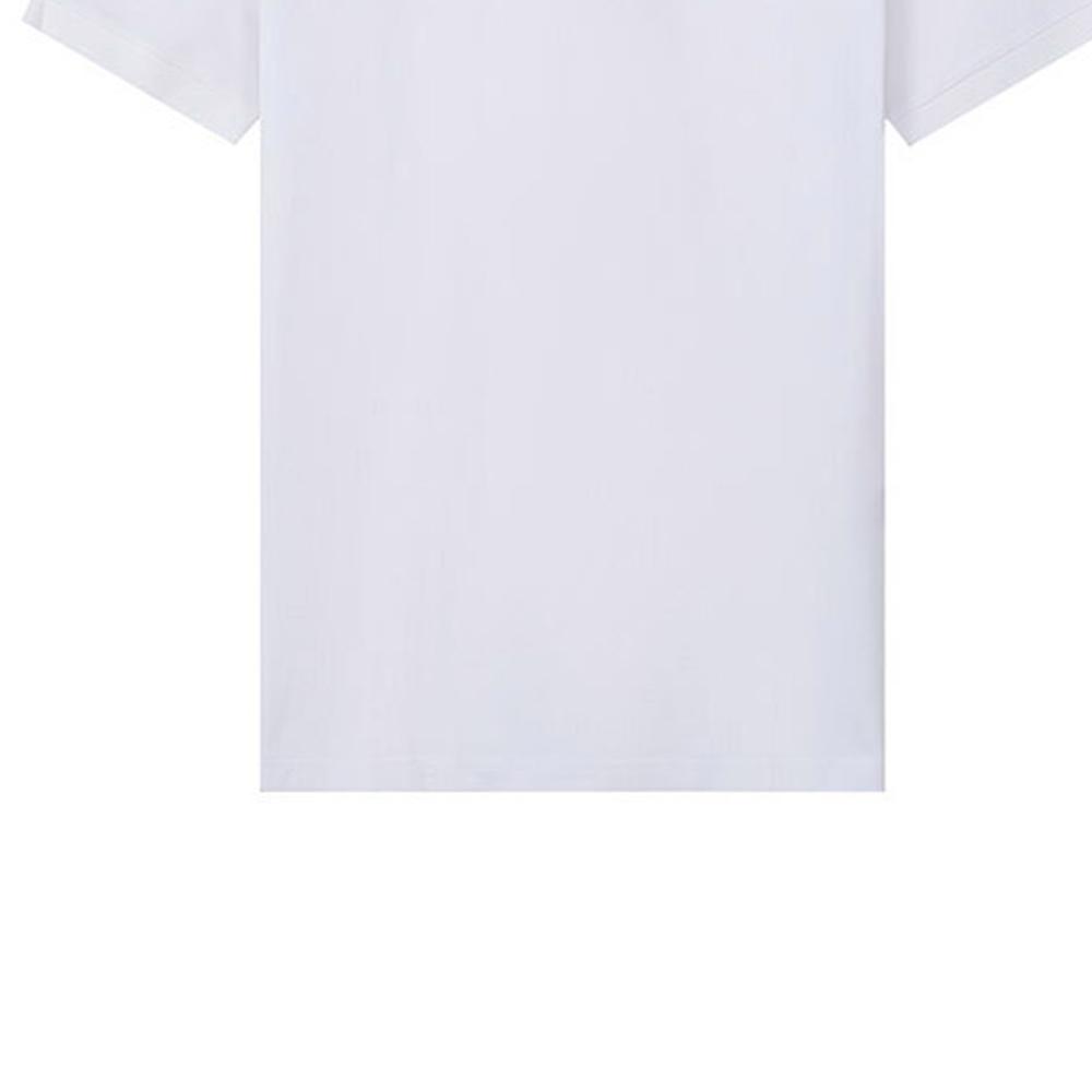 Emporio Armani FW22 Solid Color Logo Cotton Short Sleeve Polo Shirt Men tops White 6L1FB9-1JTKZ-0100
