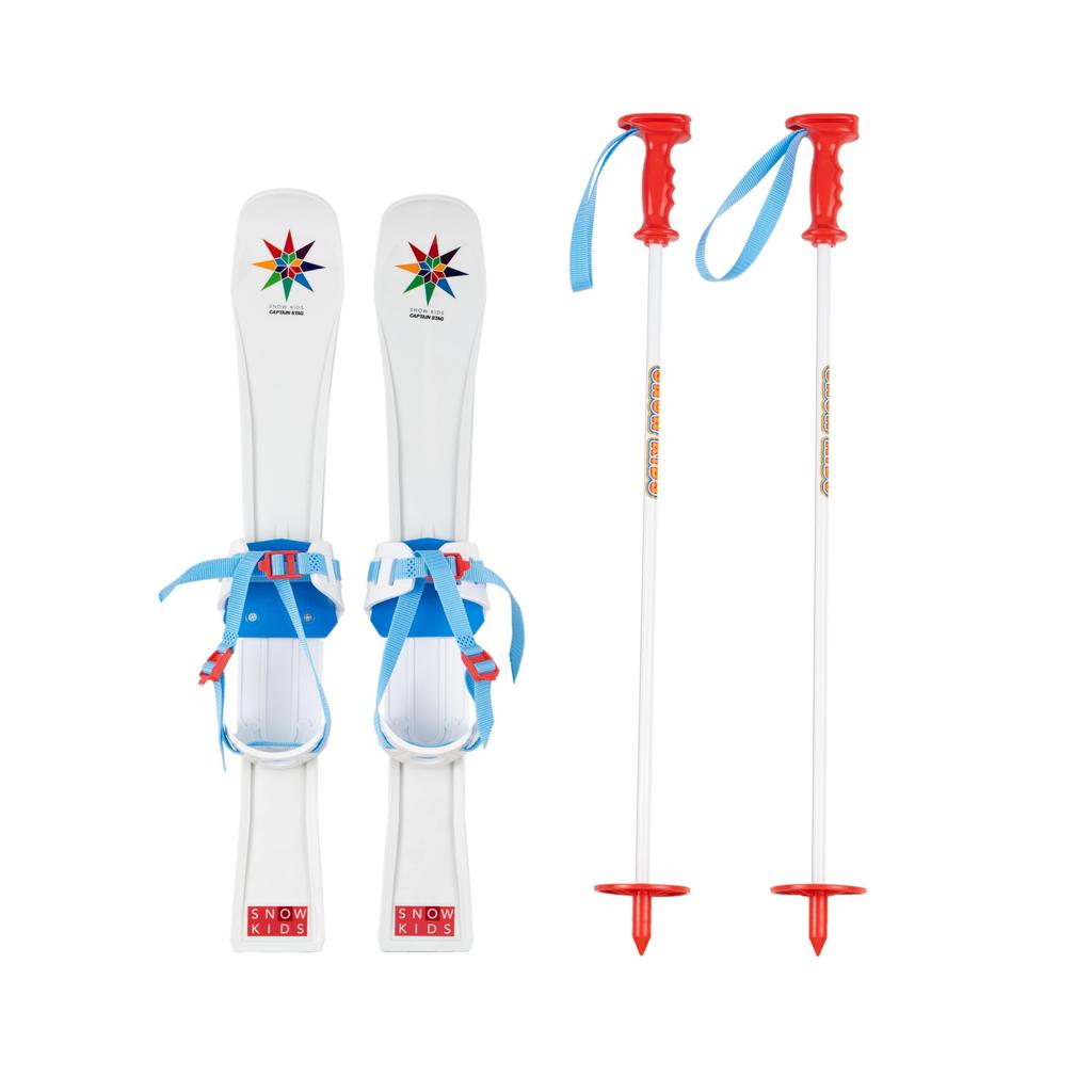 CAPTAIN STAG Junior Plus Ski Stock Set 60cm Red Made in Japan UX-1261