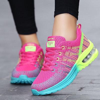Dámské outdoorové sportovní tlumící měkké vzduchové polštářky značky běžecké boty prodyšné vzdušné síťované tenisky
