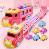 Childrens Multifuntional Inertia Princess Car Toy With Foldable Track For Handeye Coordination