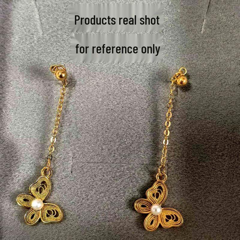 

Серия Любовь бабочки : Комплект украшений из жемчуга Шел (Серьги, Браслет, Кольцо)