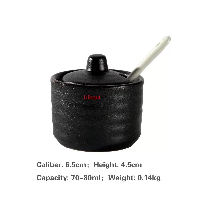Japanese Tank Creative Seasoning Can Ceramic Seasoning Tank Kitchen Ware Storage Bottles and Jars Bottle Glass Bottle Jars