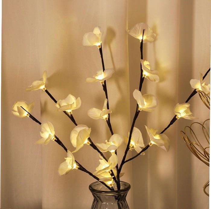 LED String Branch & Holiday Lights - Flashing Room & Vase Decor