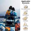 Surfing Waves Customize Your Name Home Blanket S Comfortable Soft Lightweight Allseason Multipurpose Blanket For Picnics Couches Offices Beds Living