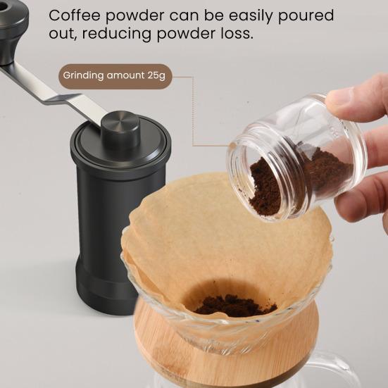 Mini Manual Coffee Grinder with 40 Adjustable Settings Portable Hand Coffee Bean Mill Conical Burr Grinder for Travel Camping Office Espresso