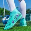 Outdoor Men Soccer Shoes Anti-slip High-top Long Sports Shoes Men Grass Wear-resistant Training Lightweight Men Shoes
