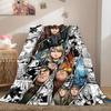 How To Train Your Dragon Vivid 2D Print Flannel Blanket, Cartoon Figures for Couch, Warm Home Decor Travel Picnic Rug_LIAN