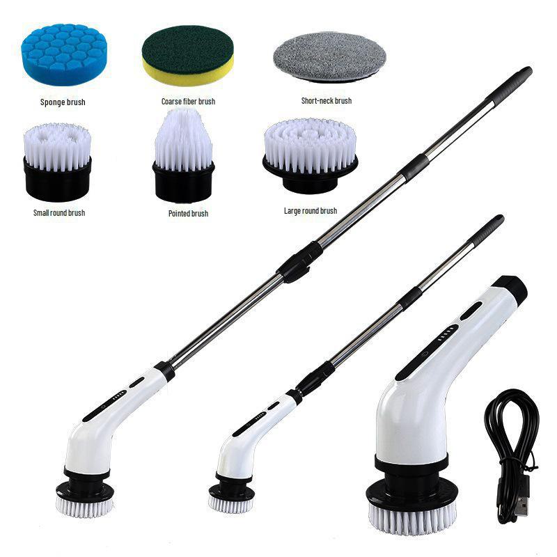 Multi-Function Electric Cleaning Brush for Kitchen, Bathroom & Floor