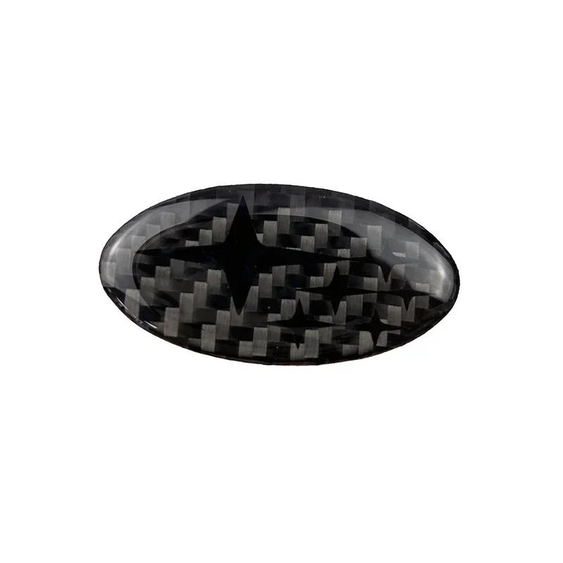 Carbon Fiber Car Steering Wheel Emblem Interior Sticker for Subaru WRC WRX XV STI Forester Outback Legacy Impreza BRZ TRIBECA X7