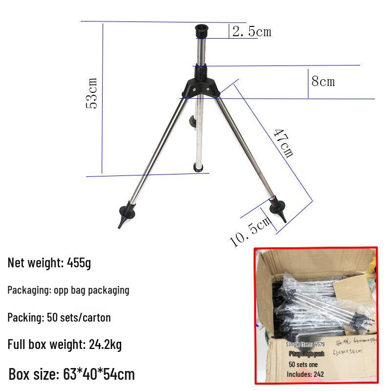 Horticultural Tripod Sprinkler: Large Round Rotating Nozzle for 360° Irrigation and Concrete Curing.