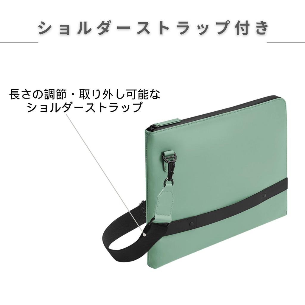 GASTON LUGA Splash Laptop Bag 1516 (Muted Mint, 16-inch) - Laptop Bag, PC Case, Tablet Storage, CrossbodyShoulder Bag, Unisex, Waterproof,