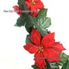 Christmas Rattan Flower Ornaments - Holiday Home Decoration