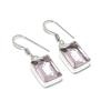 Natural Pink Kunzite Gemstone 925 Sterling Silver Jewelry Earring 1.34" AE-11864