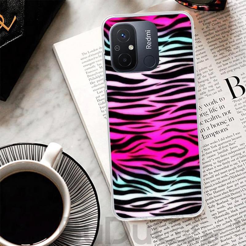 Zebra Stripe Print Cover For Xiaomi Redmi 12 12C 10 10C 9 9C 9T 9A Phone Case 10A 8A 8 7A 7 6A 6 Pro K60 K20 K40 S2 Print Coque