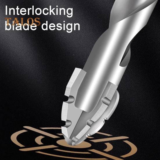 1/4-teiliges Bohrerset, hohe Härte, rostfrei, multifunktional, verschleißfest, vierschneidige Sägezahn-Exzenterbohrer