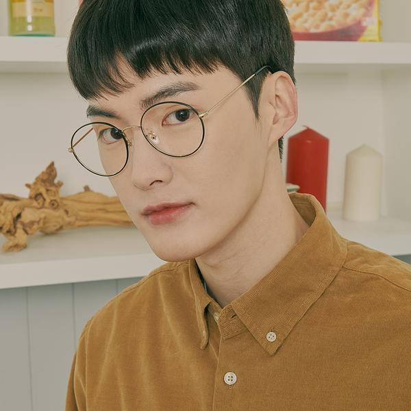 

11 Металлическая оправа для очков Princeton Circle, черное золото, 11-7000005716