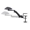 Armrest Clamp Type Height Adjustment 360 Degree Rotation Weight Capacity 5kg Reduces Strain on Shoulders and Elbows Black Work Desk Attached Armrest