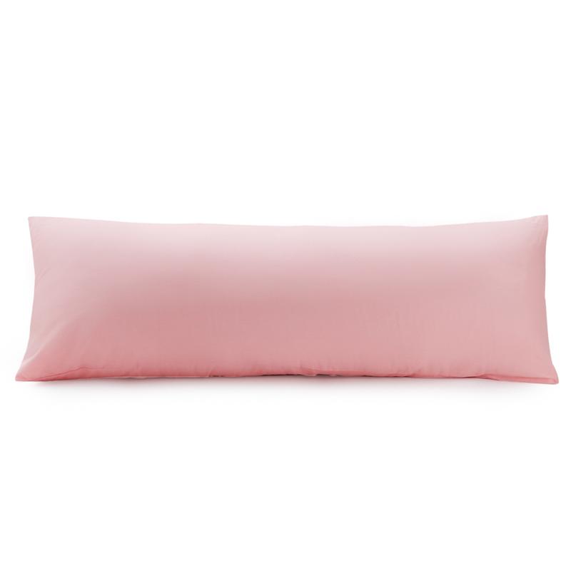 51*137cm Long Body Pillowcase Ultra Soft Cotton Pillow Case Solid Color Long Lovers Wedding Pillowcases Decorative Throw Pillow