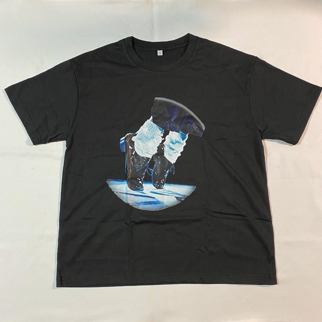 Michael Jackson King of Pop MJ Double-Sided Print Black T- M Unisex T-Shirt M
