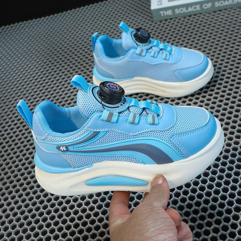 2025 Spring and Autumn New Children's Sports Shoes Versatile Breathable Girls Korean Version of Primary School Boys Soft-soled Running Shoes