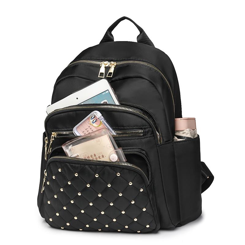 Рюкзак женский рюкзак дорожный водонепроницаемый маленький мешок коричневый — фото 19