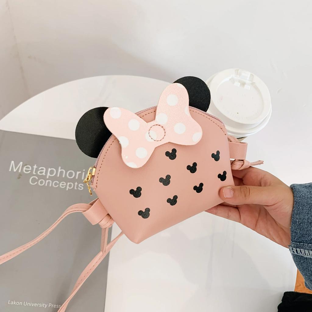 Cute Pu Zip Closure Kid Messenger Bag