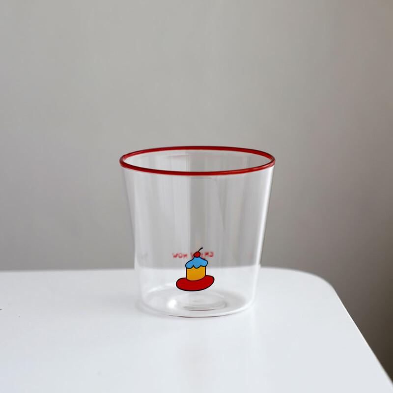 OLOEY Colorful Summer Portable Glass Cup